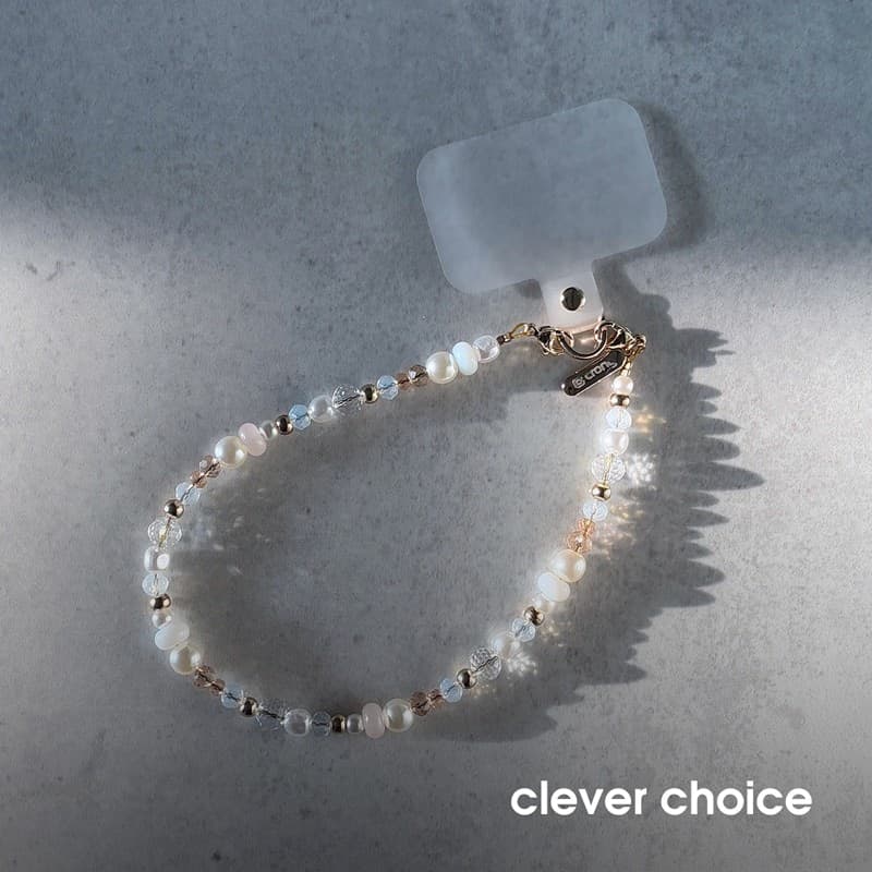 Crong Phone Charm - Ciondolo per telefono con cordino (cristalli lucidi) - 2