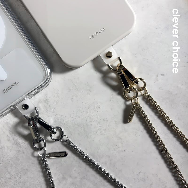 Crong Phone Crossbody - Cordino per telefono (Gold Link) - 4