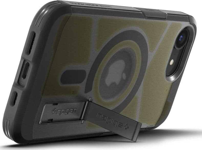 Spigen Tough Armor Mag MagSafe - Custodia per iPhone 17e / 16e (nero satinato) - 10
