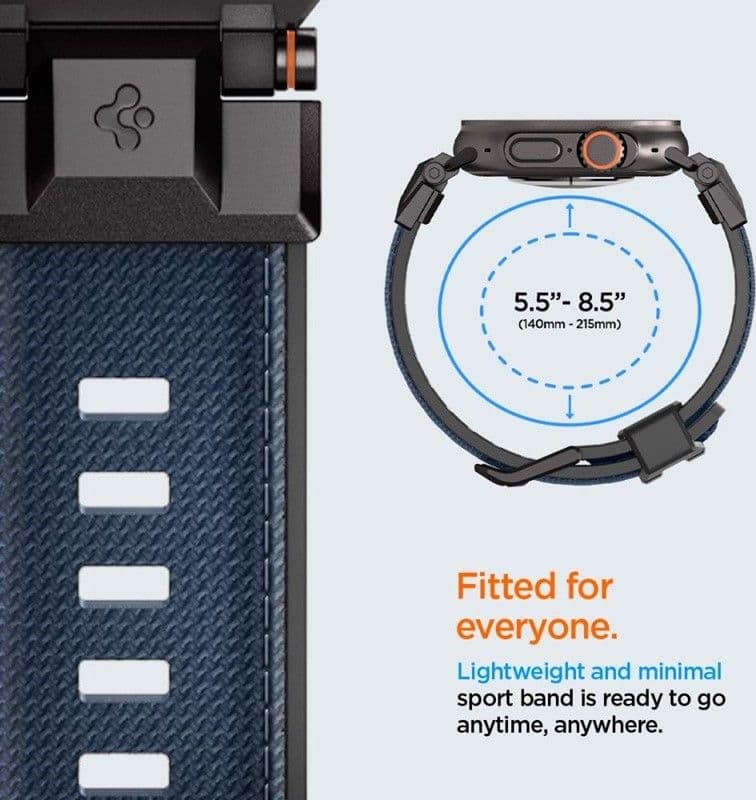 Spigen DuraPro Armor - Band for Apple Watch 44/45/46/49 mm (Navy Blue) - 10