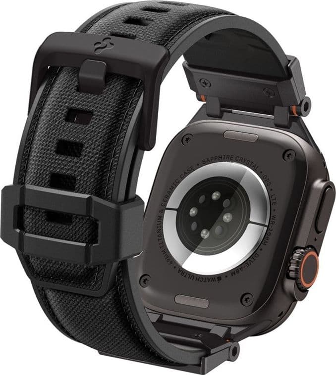 Spigen DuraPro Armor - Band for Apple Watch 44/45/46/49 mm (Black Edition) - 4