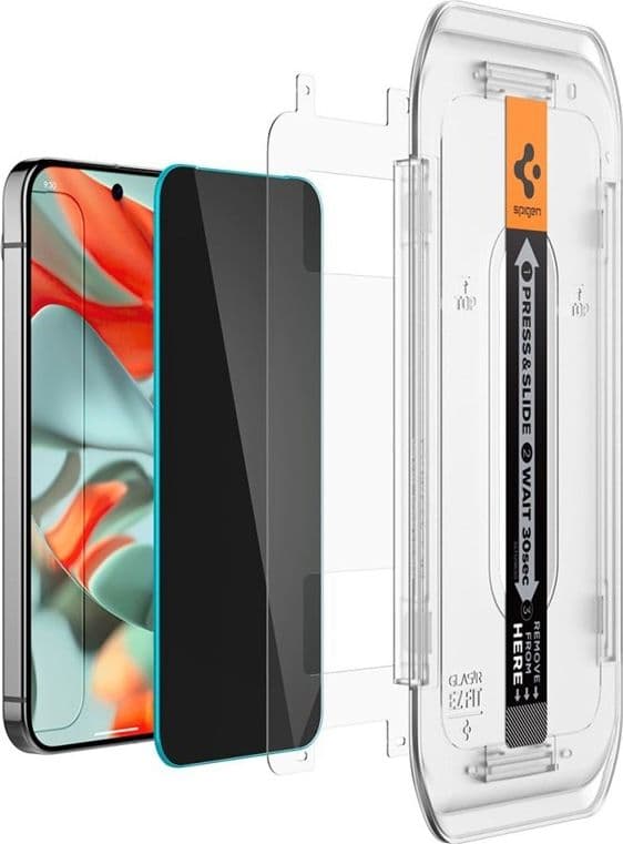 Spigen GLAS.TR EZ FIT Privacy 2-Pack - Tempered Glass with Privacy Filter for Google Pixel 9 Pro XL (2 pcs) - 6