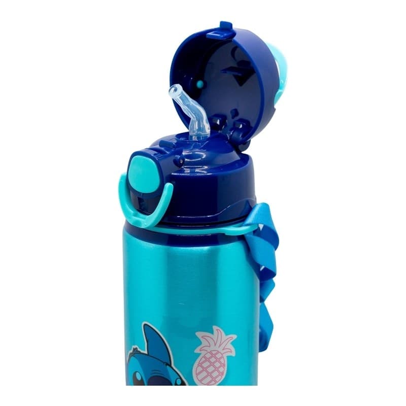 Disney Stitch - Borraccia in alluminio con cannuccia e cinturino 730 ml - 4