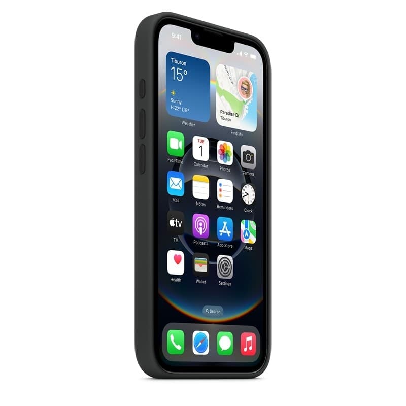 Apple Silicone Case – Silicone Case with MagSafe for iPhone 16e (Black) - 3