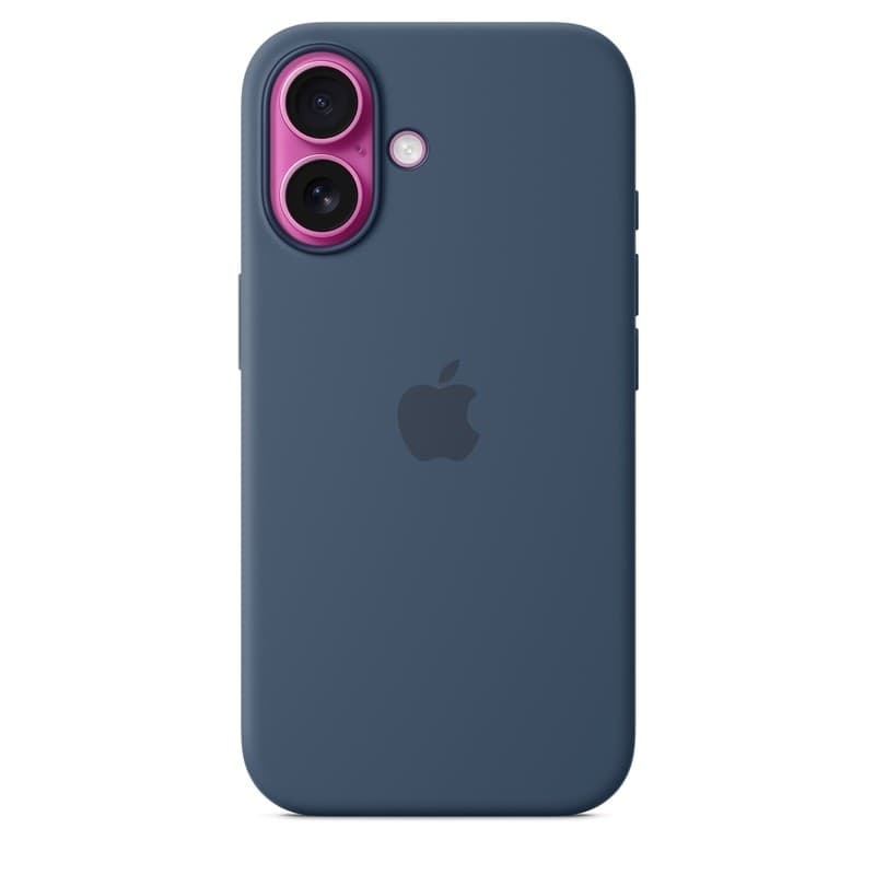 Apple Silicone Case – Silicone Case with MagSafe for iPhone 16 (Denim) - 3