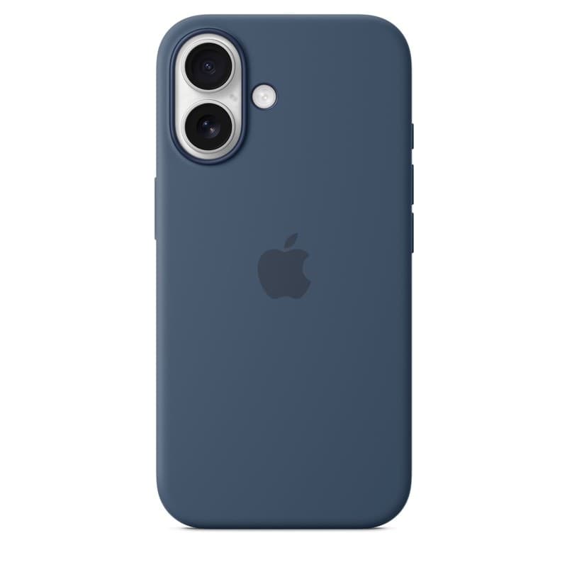 Apple Silicone Case – Silicone Case with MagSafe for iPhone 16 (Denim) - 4