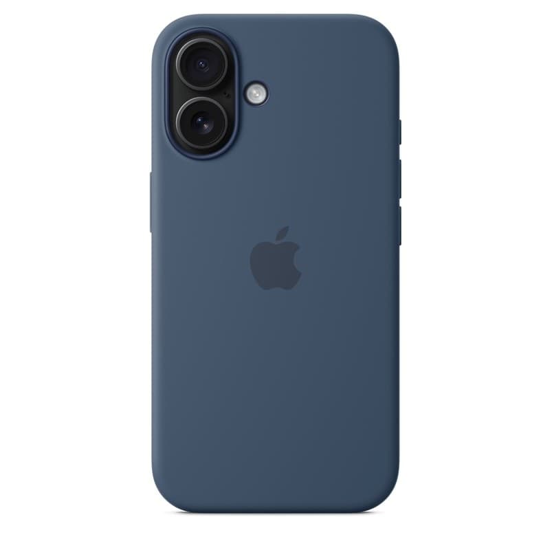 Apple Silicone Case – Silicone Case with MagSafe for iPhone 16 (Denim) - 5
