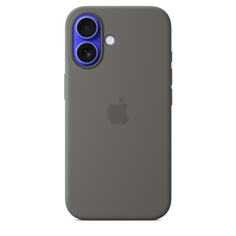 Apple Silicone Case – Silicone Case with MagSafe for iPhone 16 (Stone Gray) - 2