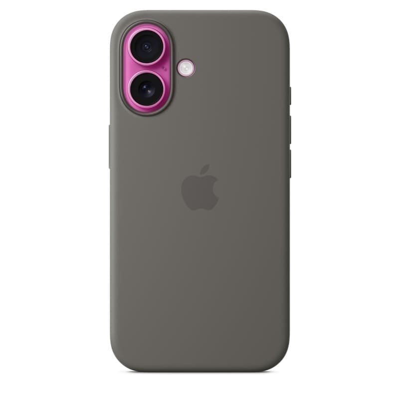 Apple Silicone Case – Silicone Case with MagSafe for iPhone 16 (Stone Gray) - 4