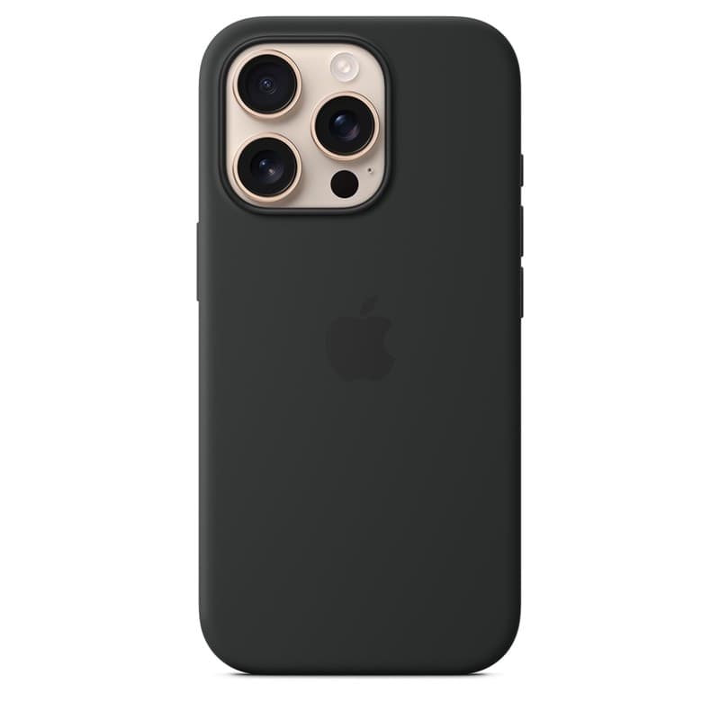 Apple Silicone Case – Silicone Case with MagSafe for iPhone 16 Pro (Black) - 2