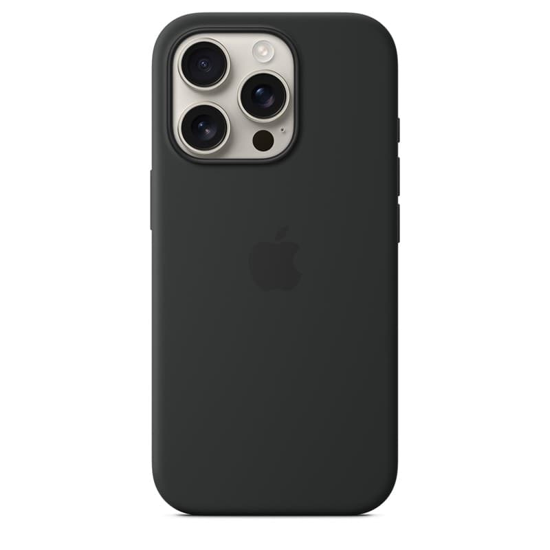 Apple Silicone Case – Silicone Case with MagSafe for iPhone 16 Pro (Black) - 3