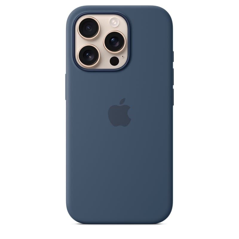 Apple Silicone Case – Silicone Case with MagSafe for iPhone 16 Pro (Denim) - 2