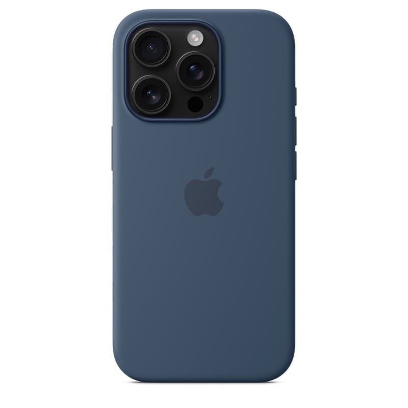 Apple Silicone Case – Silicone Case with MagSafe for iPhone 16 Pro (Denim) - 4