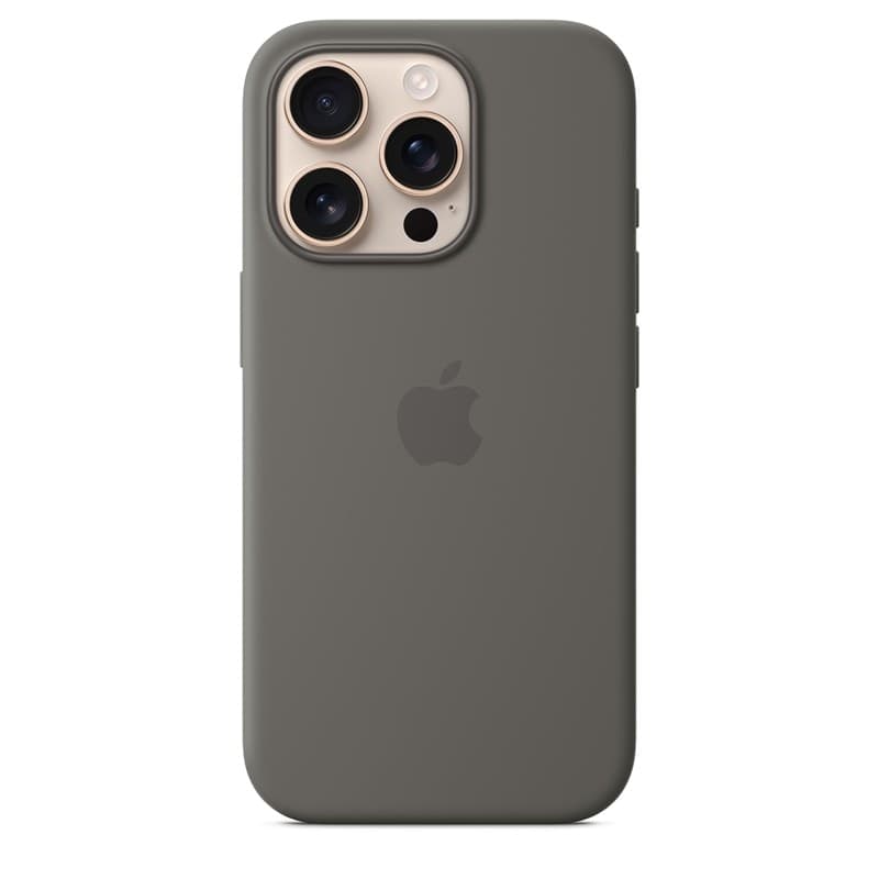 Apple Silicone Case – Silicone Case with MagSafe for iPhone 16 Pro (Stone Gray) - 2