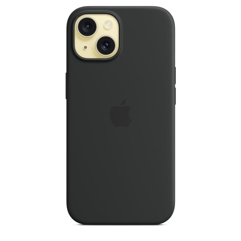Apple Silicone Case – Silicone Case with MagSafe for iPhone 15 (Black) - 3