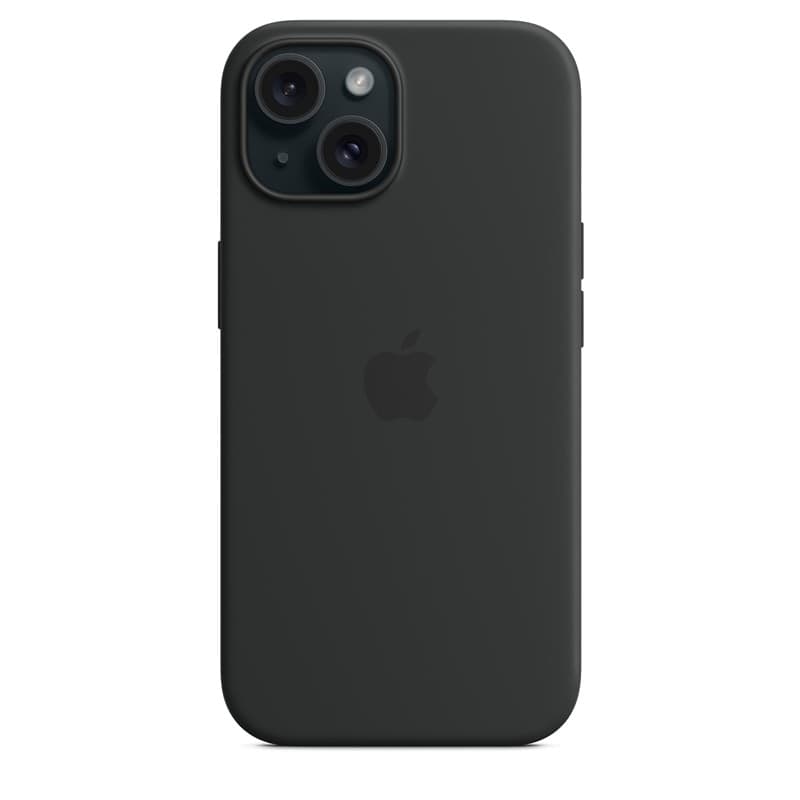 Apple Silicone Case – Silicone Case with MagSafe for iPhone 15 (Black) - 5