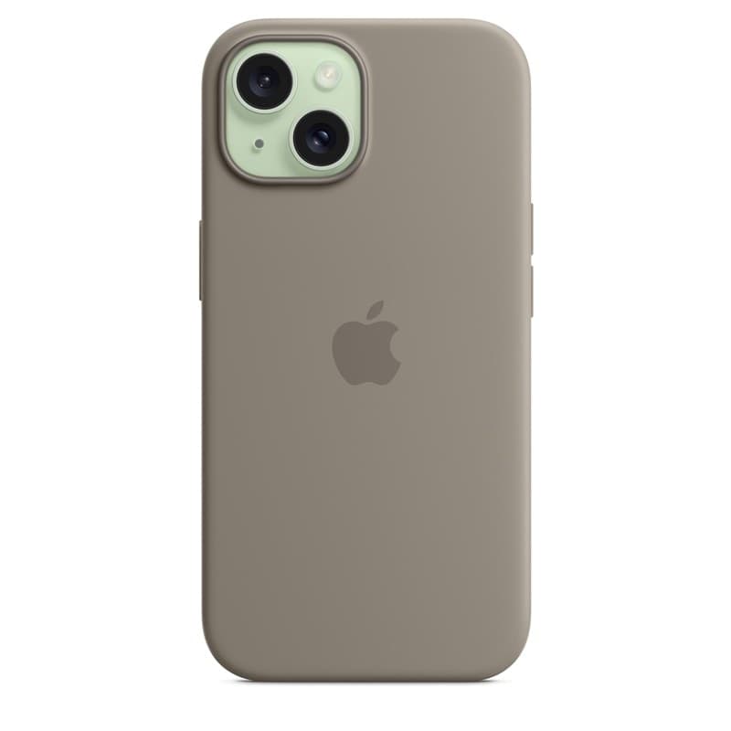 Apple Silicone Case – Silicone Case with MagSafe for iPhone 15 (Clay) - 4