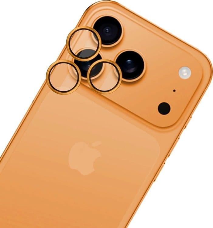3mk HARDY Lens Protection Pro - Camera Lens Glass for iPhone 17 Pro / iPhone 17 Pro Max (Orange) - 8