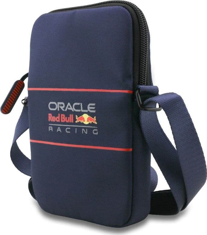 Borsa a tracolla per cellulare con logo Red Bull (blu navy) - 2