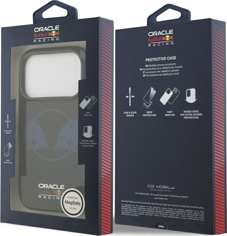 Red Bull IML Transparent Two Bulls MagSafe - Custodia per iPhone 17 Pro (blu navy) - 8