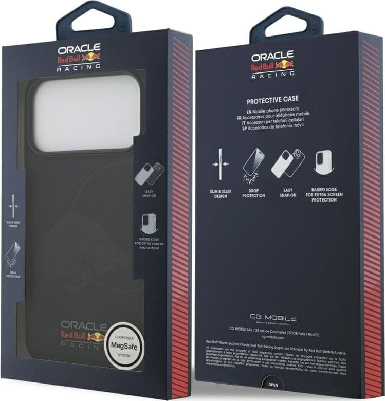 Custodia Red Bull Meshed Debossed Bull MagSafe per iPhone 17 Pro Max (blu navy) - 8