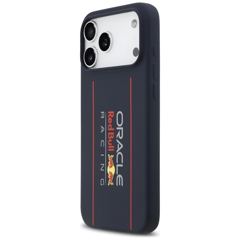 Custodia MagSafe in silicone Red Bull con logo verticale oversize - iPhone 17 Pro Max (blu navy) - 2