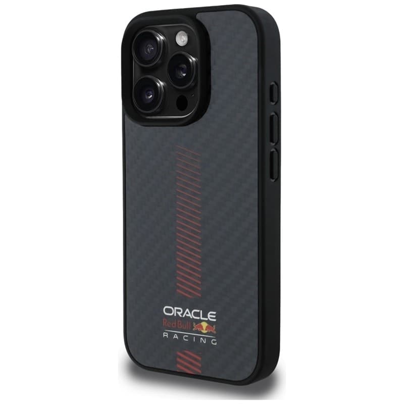 Custodia Red Bull Carbon Fiber Power Bar MagSafe per iPhone 16 Pro Max (nera) - 2
