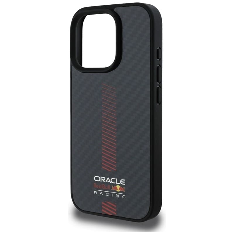 Custodia Red Bull Carbon Fiber Power Bar MagSafe per iPhone 16 Pro Max (nera) - 6