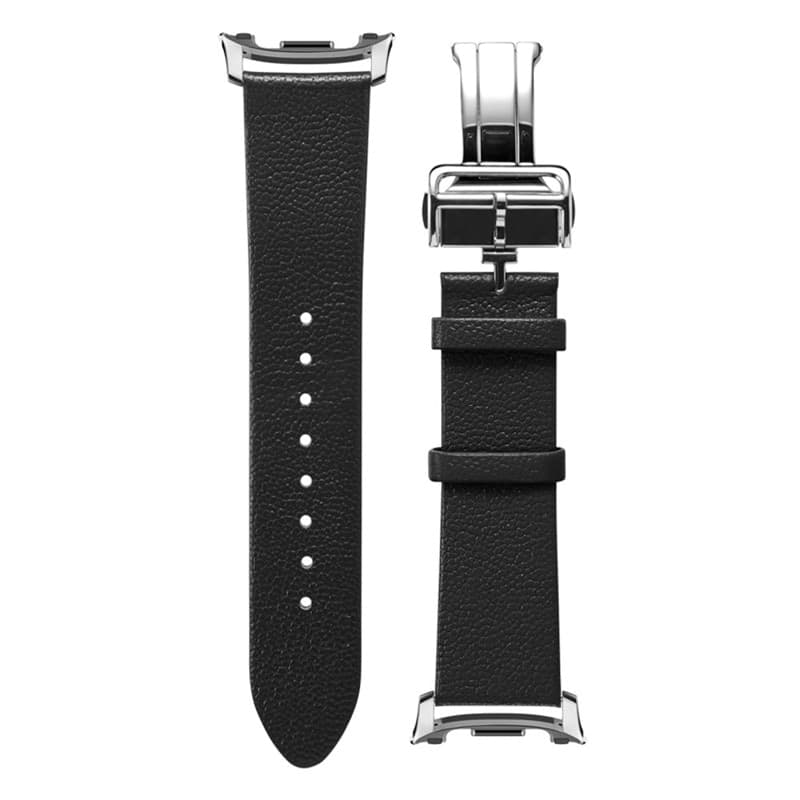 Spigen Enzo - Genuine Leather Strap for Samsung Galaxy Watch 8 / 8 Classic 40 / 44 / 46 mm (Black) - 5