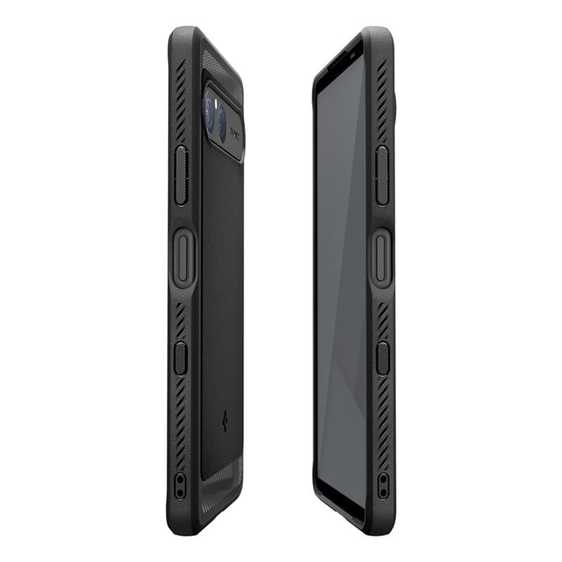 Spigen Rugged Armor - Custodia per Sony Xperia 10 VII (nero opaco) - 6