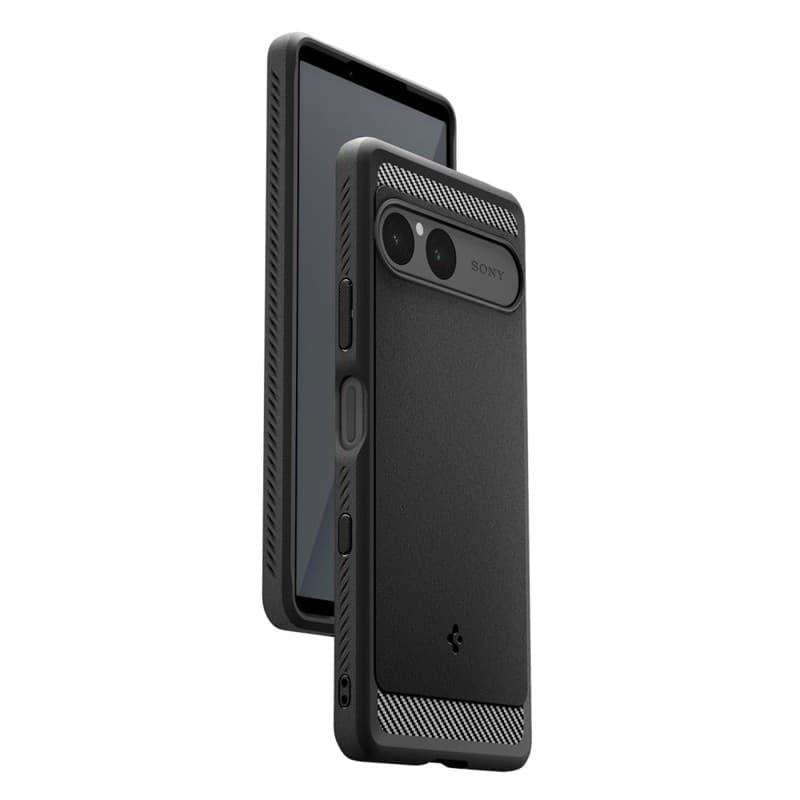 Spigen Rugged Armor - Custodia per Sony Xperia 10 VII (nero opaco) - 8