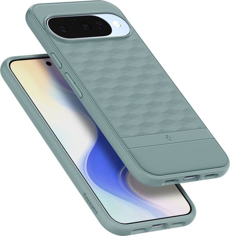 Spigen Parallax Mag MagSafe - Custodia per Google Pixel 10 / 10 Pro (verde salvia) - 9