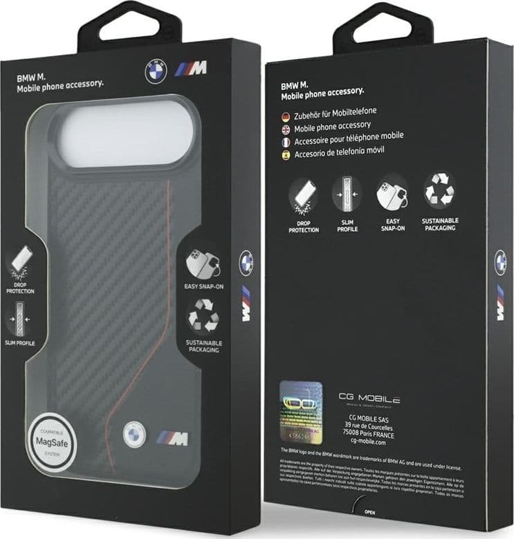 BMW M Carbon Line & Logo MagSafe - Case iPhone Air (red) - 8