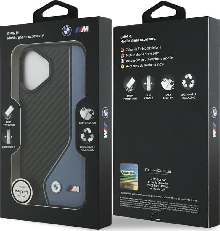 BMW M Carbon Logo MagSafe - Case iPhone 17 (blue) - 8