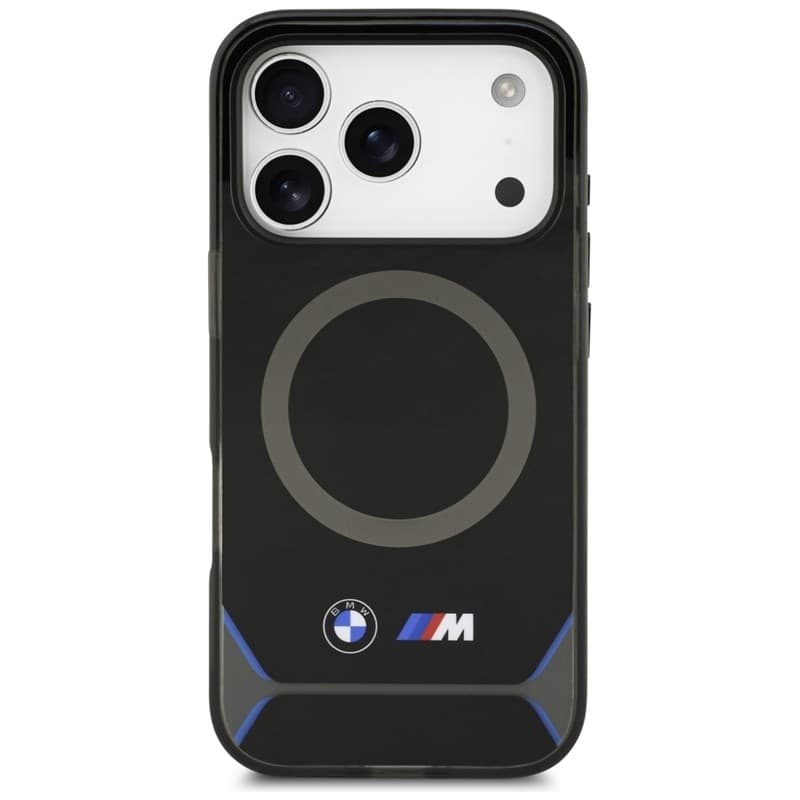 BMW M IML Metal Buttons & Logo MagSafe - Case iPhone 17 Pro (black-blue) - 3