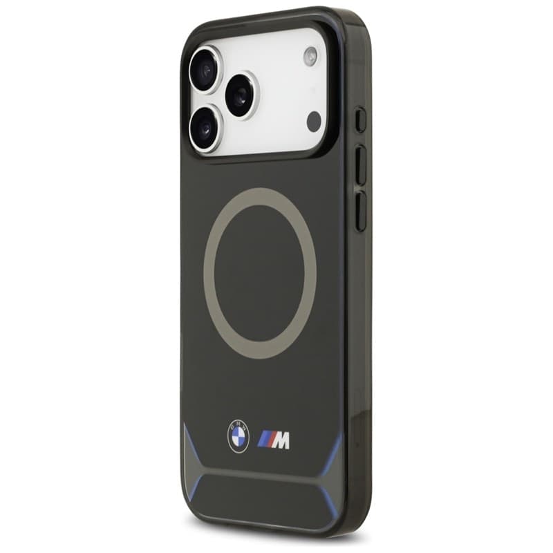 BMW M IML Metal Buttons & Logo MagSafe - Case iPhone 17 Pro Max (black-blue) - 2