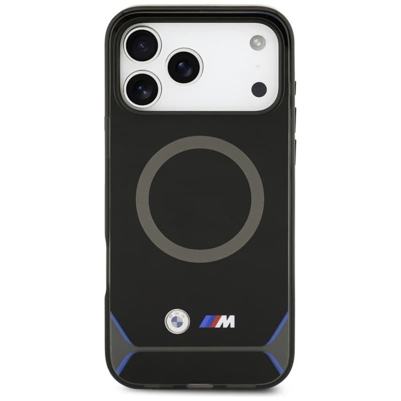 BMW M IML Metal Buttons & Logo MagSafe - Case iPhone 17 Pro Max (black-blue) - 3