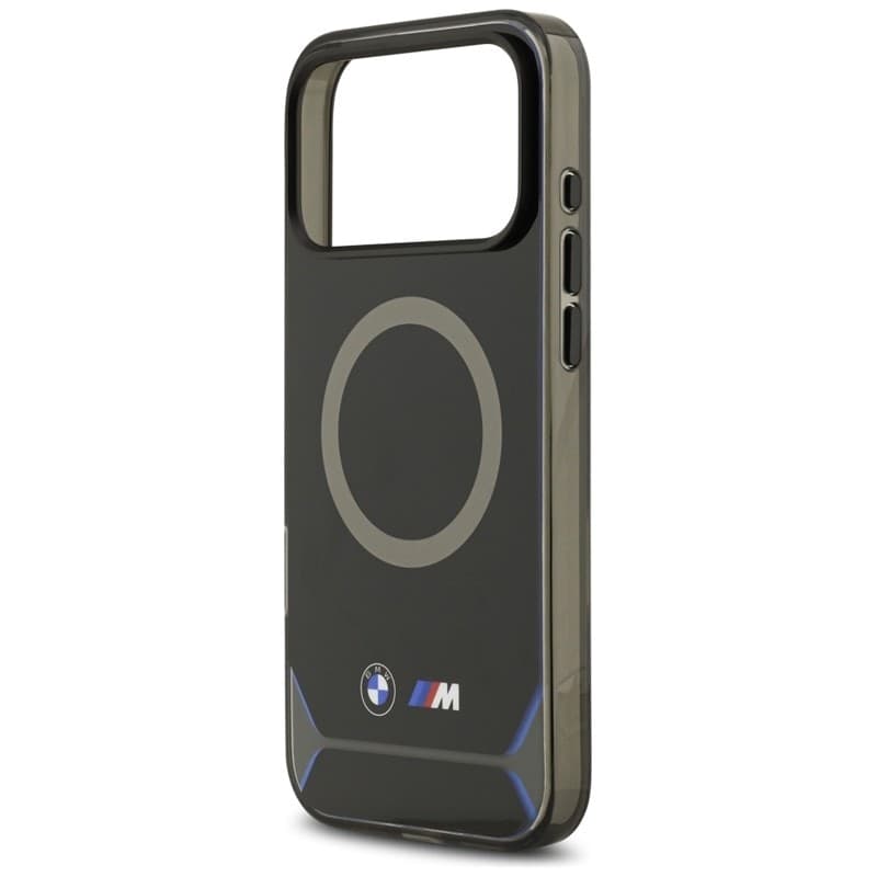 BMW M IML Metal Buttons & Logo MagSafe - Case iPhone 17 Pro Max (black-blue) - 6