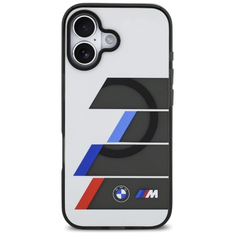BMW M IML Metal Buttons Tricolor Lines MagSafe - Case iPhone 17 (anthracite) - 3