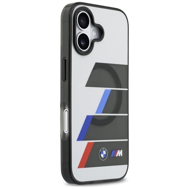 BMW M IML Metal Buttons Tricolor Lines MagSafe - Case iPhone 17 (anthracite) - 4