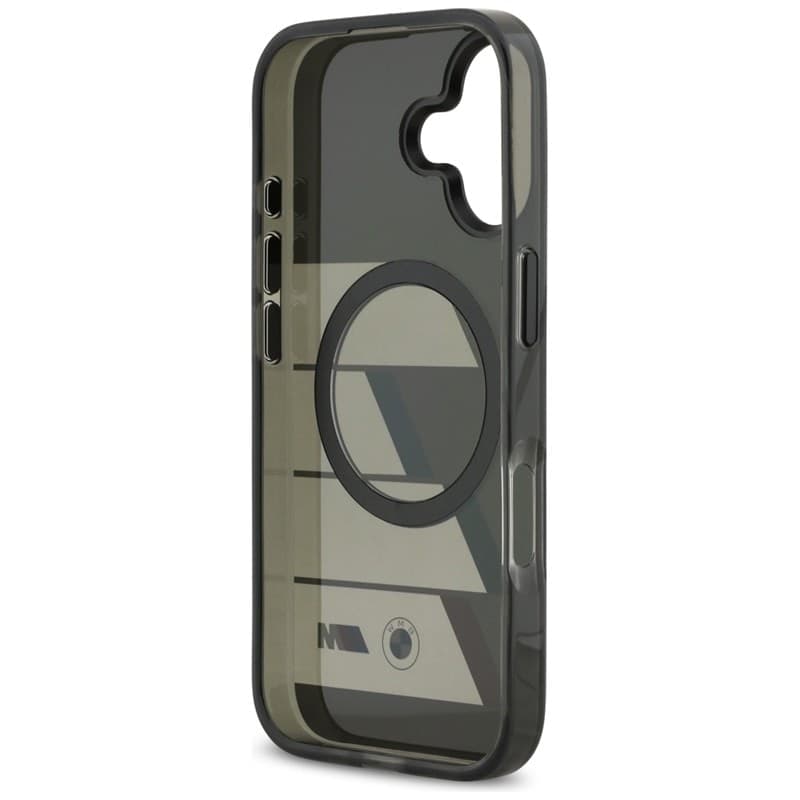 BMW M IML Metal Buttons Tricolor Lines MagSafe - Case iPhone 17 (anthracite) - 7