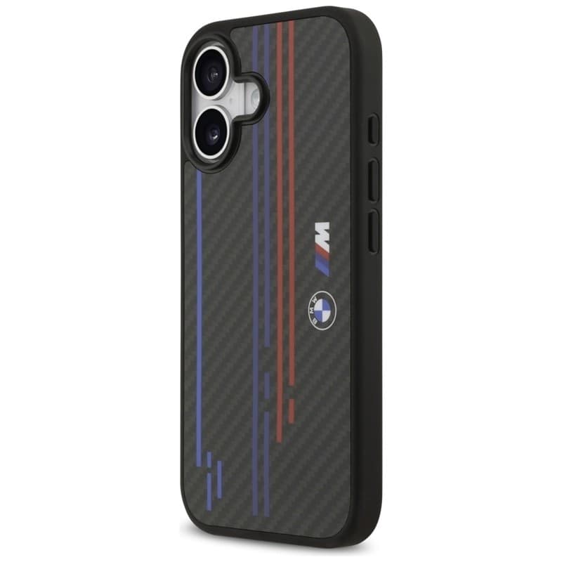 BMW M Kevlar Lines & Logo MagSafe - Custodia per iPhone 17 (Nero) - 2