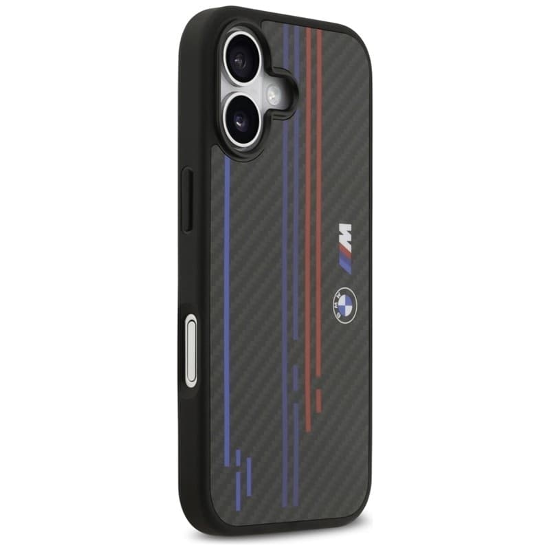 BMW M Kevlar Lines & Logo MagSafe - Custodia per iPhone 17 (Nero) - 3