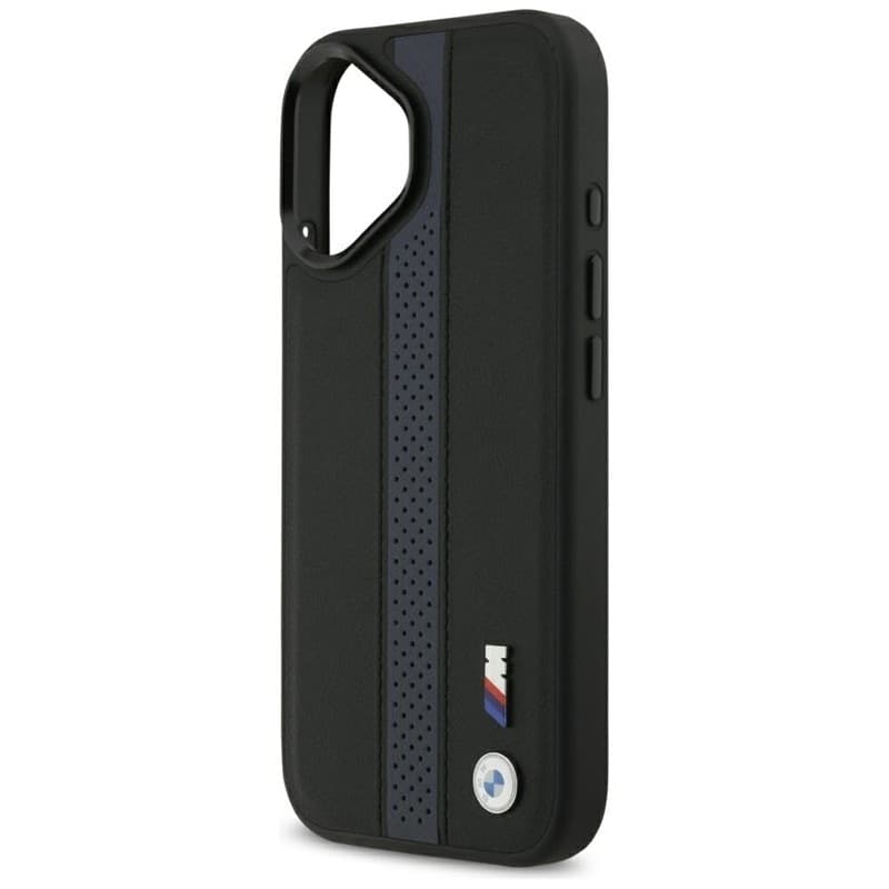Custodia MagSafe con logo BMW M a strisce perforate per iPhone 17 (blu) - 6