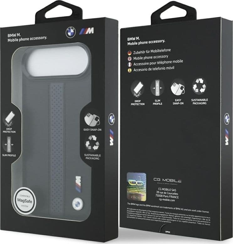 BMW M Perforated Stripe Logo MagSafe - Case iPhone Air (blue) - 8