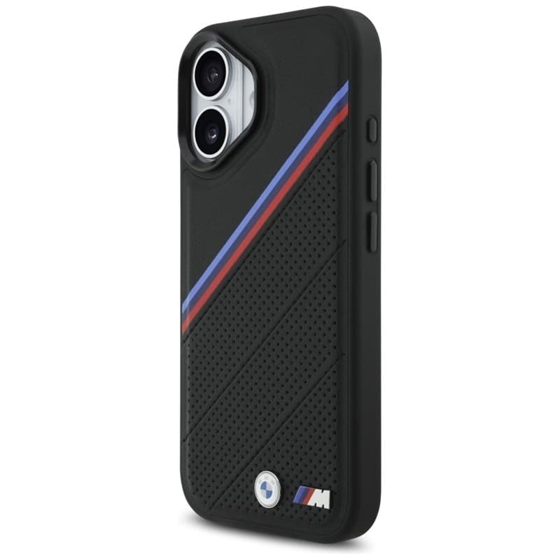Custodia MagSafe per iPhone 17 con logo tricolore in metallo BMW M (nera) - 2