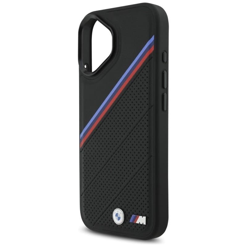 Custodia MagSafe per iPhone 17 con logo tricolore in metallo BMW M (nera) - 6