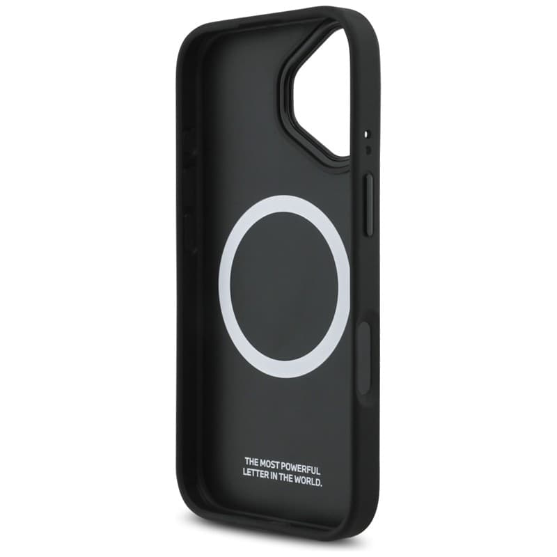 Custodia MagSafe per iPhone 17 con logo tricolore in metallo BMW M (nera) - 7
