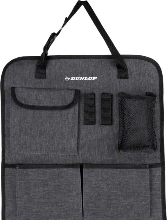Dunlop - Car Back Seat Organizer 65x41 cm (Grey) - 2