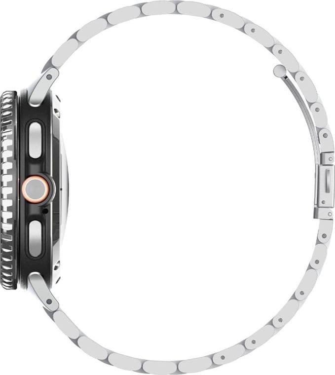 Spigen Bezel Tune Pro Diver - Custodia/Anello protettivo per Samsung Galaxy Watch 8 Classic 46 mm (Argento) - 5